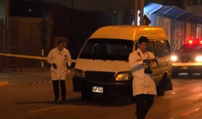 Sicarios atacan a balazos a conductor de combi de la ruta Colonial