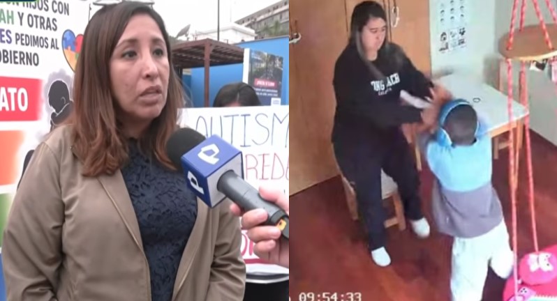 Familiares exigen sanción contra psicóloga Pamela Almenara por agresión a menor con autismo