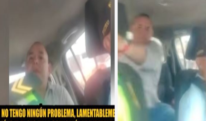 Los Olivos: sujeto agrede, escupe e insulta a agente policial tras ser intervenido