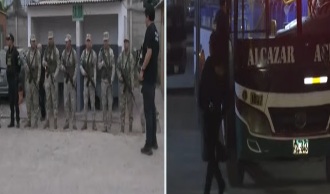 San Martín de Porres: policías y militares refuerzan seguridad en empresas de transporte