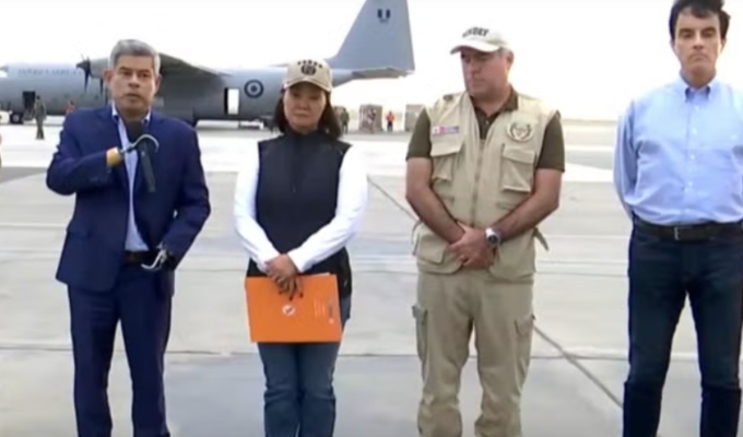 Perú envía 12.5 toneladas de ayuda humanitaria a Colombia tras terremoto de 7,4