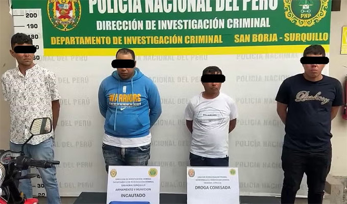Desarticulan banda ‘Los Rápidos de La Cultura’ que extorsionaba a colectiveros en San Borja