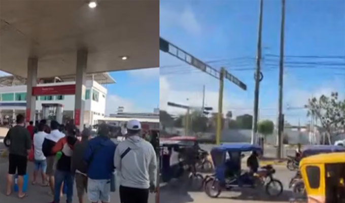 Se agudiza paro regional en Ucayali por escasez de combustible: continúan largas colas en grifos