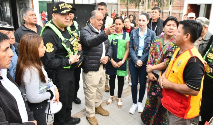 Ministro Astudillo dispone la reactivación del Puesto de Auxilio Rápido en Cantagallo para reforzar seguridad de comunidad Shipibo-Konibo
