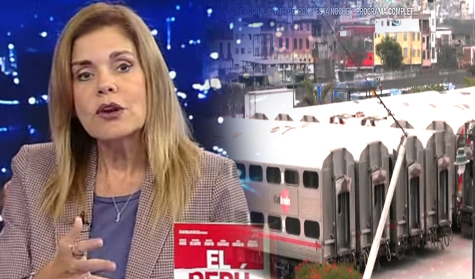 Mercedes Aráoz cuestiona entrega de trenes: “Se puso el carro antes que los caballos”