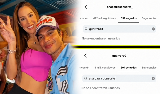 Paolo Guerrero y Ana Paula Consorte dejaron de seguirse en redes sociales: ¿qué pasó?