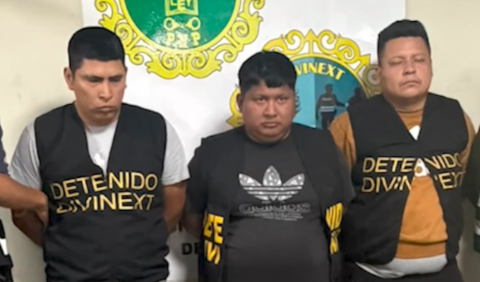 Capturan a tres sujetos acusados de extorsionar a empresas de transporte interprovincial