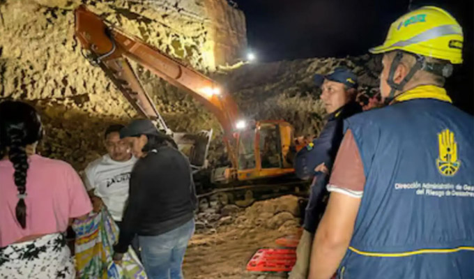 Al menos 13 muertos y 7 heridos deja derrumbe en una mina de Colombia: talud habría colapsado