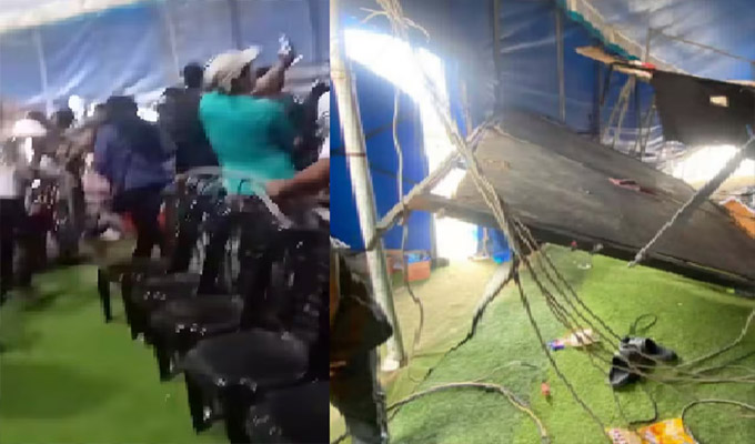 Tribuna de circo se desplomó durante función en Nuevo Chimbote: varias personas resultaron heridas