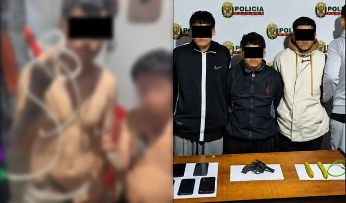 La Libertad: intervienen a tres muchachos que se exhibían en redes sociales con explosivos y armas