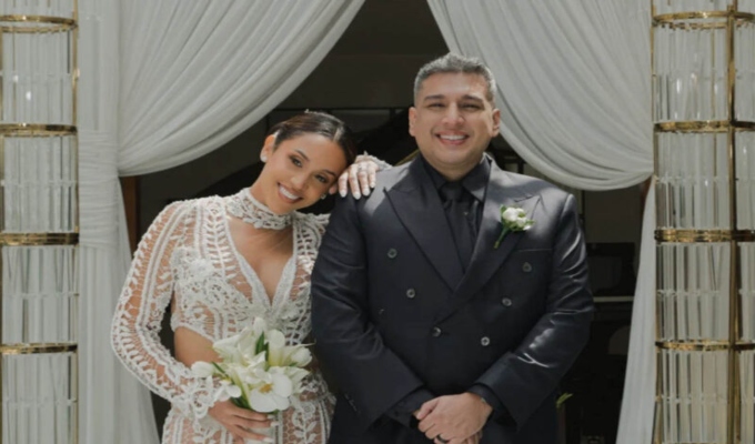 Ricardo Mendoza y Katya Mosquera sellaron su amor en íntima boda civil