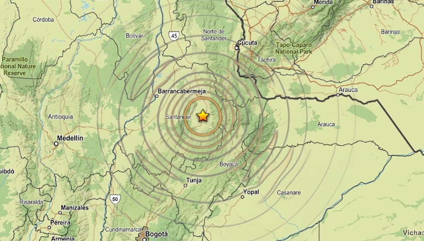 Sismo de magnitud 5.1 remeció Colombia a dos semanas del terremoto del 10 de agosto