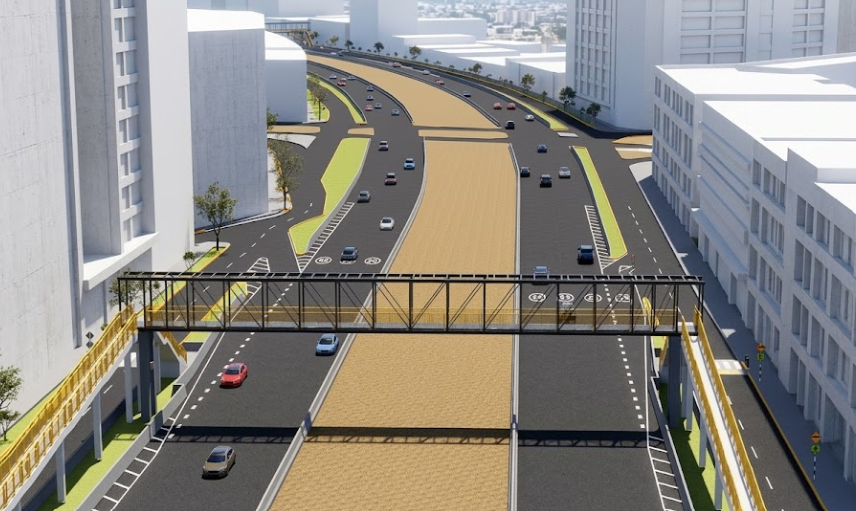 Vía Expresa Sur: este jueves empiezan desvíos por construcción de cuatro puentes peatonales