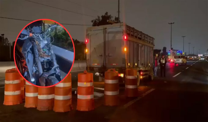 Vía de Evitamiento: motociclista muere tras impactar contra camión y su acompañante resultó herido