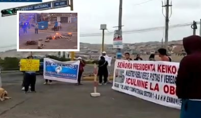 Ventanilla: vecinos queman llantas y bloquean avenida Gambetta por demora en obras