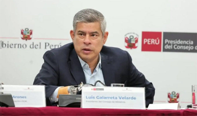 Galarreta: Catalogar a bandas criminales como terroristas permitirá a las FF.AA. actuar con tranquilidad