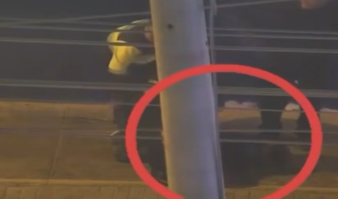 Serenos y policías frustran robo de camioneta y capturan a dos delincuentes