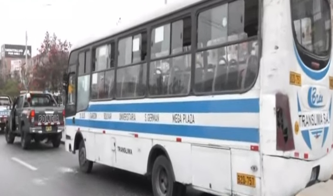Delincuentes disparan contra bus de TransLima en presunto ataque extorsivo en San Martín de Porres
