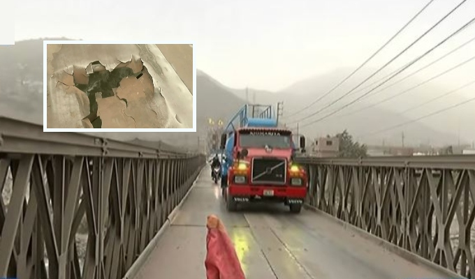 Puente Santa Clara II: arriesgan sus vidas por cruzar vía con enormes huecos