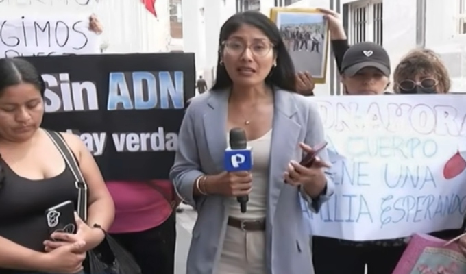 Familiares de peruanos desaparecidos en Rusia protestan frente a Cancillería y piden apoyo