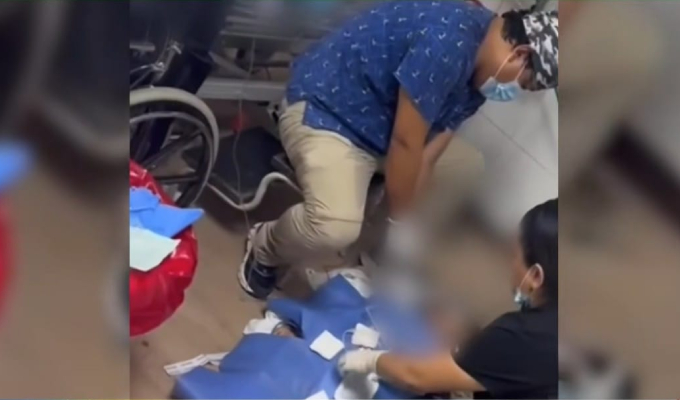 Chiclayo: pacientes son atendidos en el suelo del Hospital Regional de Lambayeque