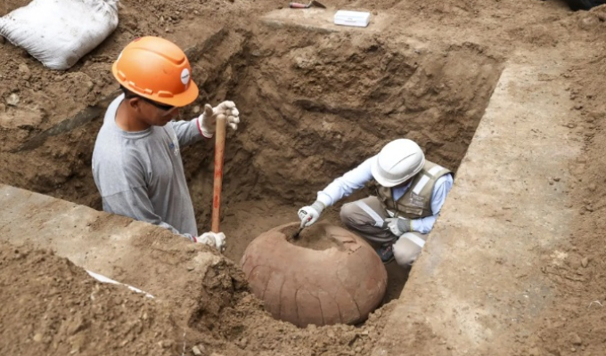Hallan vasija de la cultura Ychsma con unos 600 años de antigüedad en Chorrillos