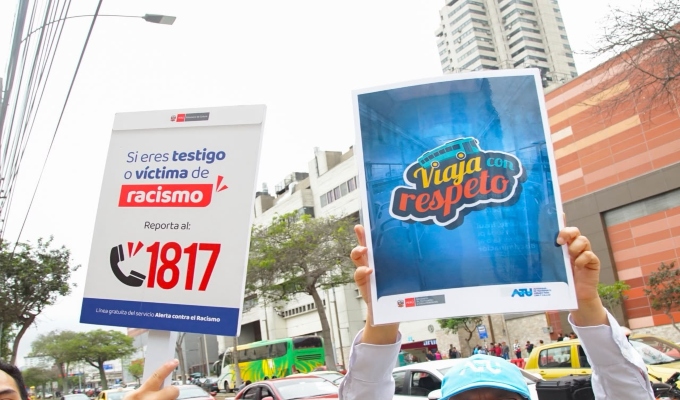 Ministerio de Cultura y ATU promueven un transporte público sin racismo