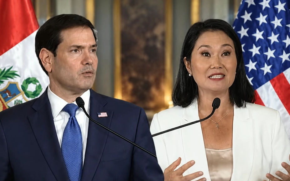 Así fue la reunión entre Keiko Fujimori y Marco Rubio en Palacio de Gobierno
