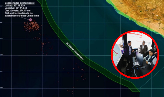 Produce confirma que flota pesquera extranjera opera fuera de las 200 millas del mar peruano