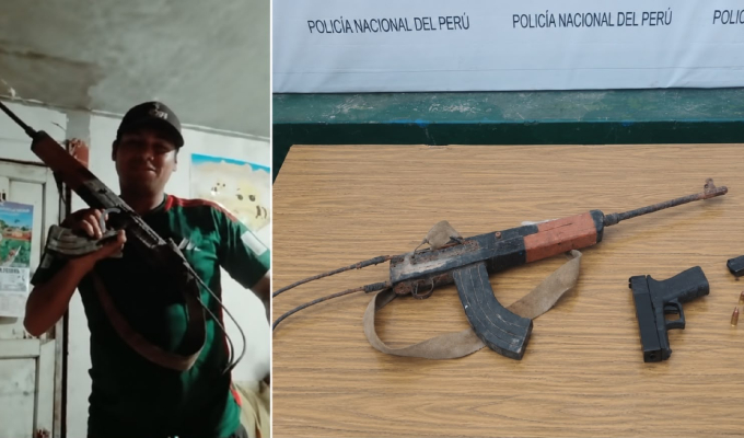Capturan a integrante de “Los Sahuesos NG” con pistola y fusil en VMT