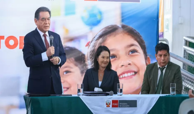 Keiko Fujimori anuncia nuevo Plan Nacional de Educación con énfasis en infraestructura y conectividad
