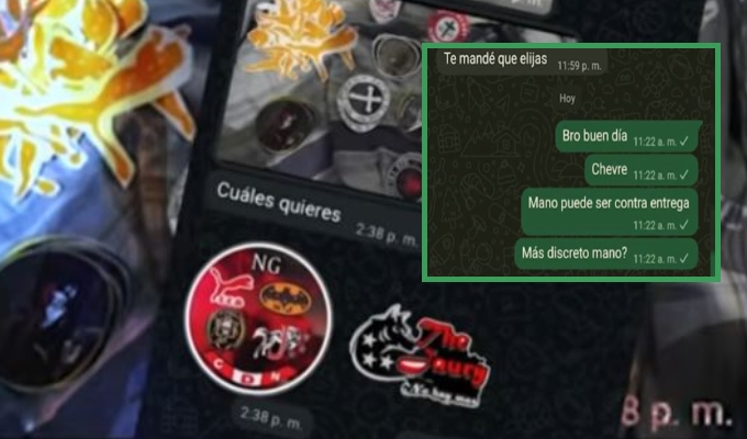 El negocio de los stickers extorsivos: así de fácil se venden estas calcomanías