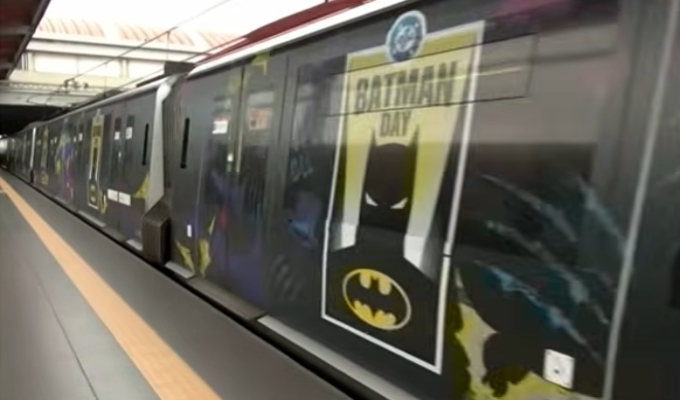 Batman toma el Metro de Lima: el Batitren llega a la Línea 1