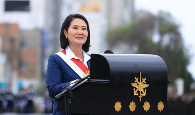 Keiko Fujimori: "Tomaremos fuertes decisiones para reestablecer el orden y la paz"