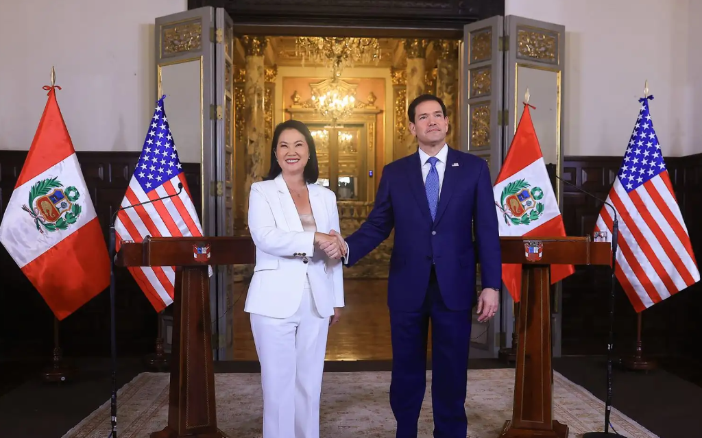 Keiko Fujimori participó en reunión del ‘Escudo de las Américas’ junto a Donald Trump y Marco Rubio