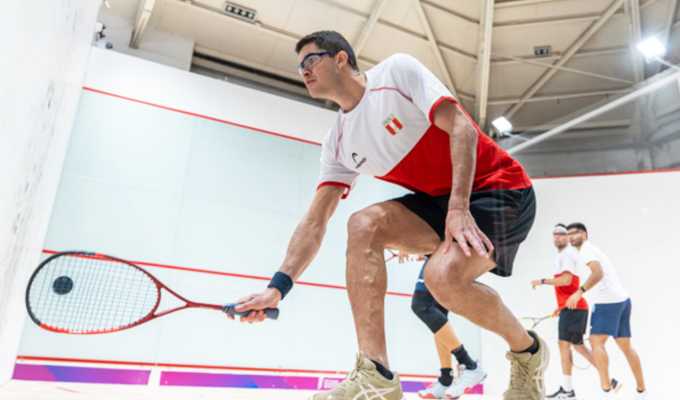En squash, Diego Elías conquista el oro en los Juegos Suramericanos Santa Fe 2026