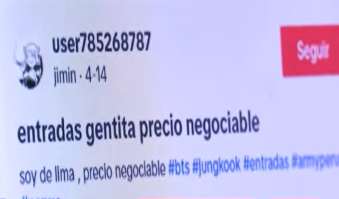 Advierten sobre estafas en reventa de entradas para conciertos de BTS