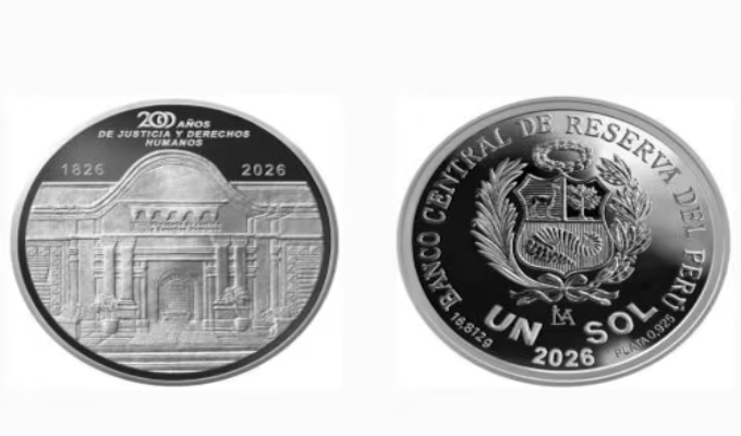 BCRP conmemora aniversario del Ministerio de Justicia con nueva moneda de plata