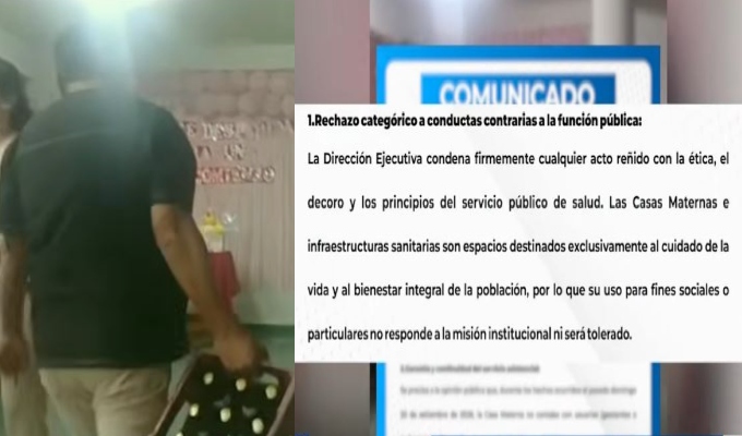 La Libertad: personal de salud realiza fiesta con cerveza en la Casa Materna de Sanagorán