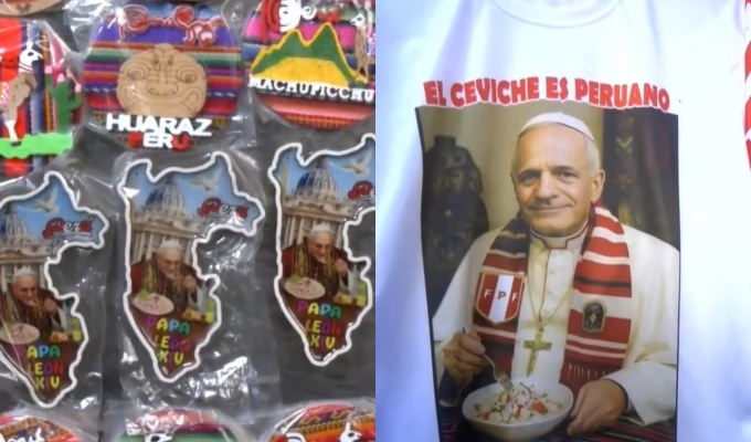 Papamanía en Lima: venden polos y artículos alusivos al papa León XIV a pocas semanas de su visita