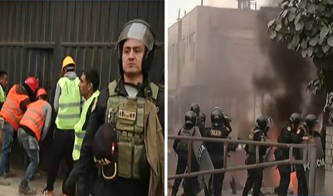 Operativo de desalojo en Carabayllo termina en enfrentamientos y bloqueos
