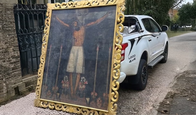 Brasil: recuperan pintura peruana del siglo XVII que era vendida en plataforma internacional de arte