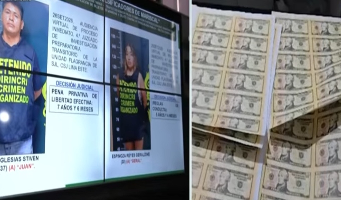 ¡Golpe a los falsificadores! ‘Los Barbas del Sur’ fueron capturados con US$21 mil falsos