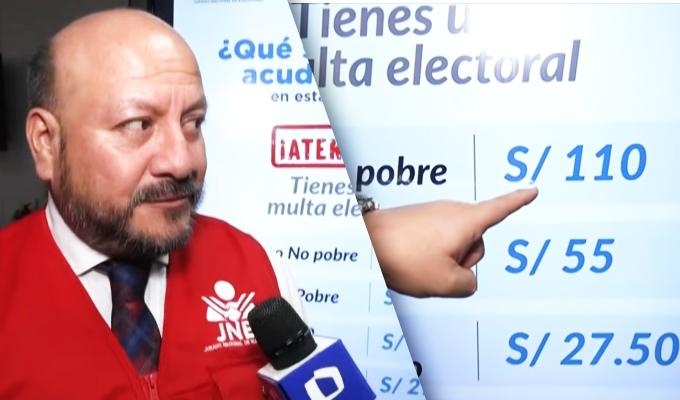 Atención electores: Multas de hasta 110 soles por no votar este domingo