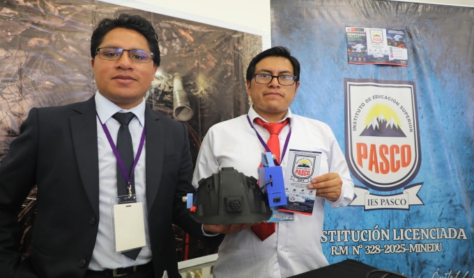 Docentes de tecnológico de Pasco desarrollan casco inteligente para salvar vidas en la minería