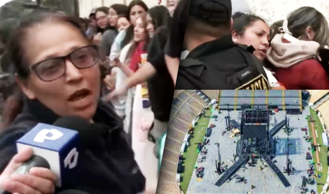 Caos y descontrol en los exteriores de San Marcos previo al primer concierto de BTS