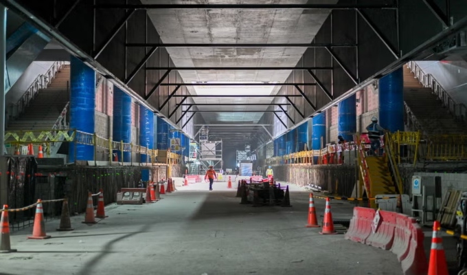 Línea 2 del Metro: estación San Marcos alcanza 96 % de avance en obras civiles