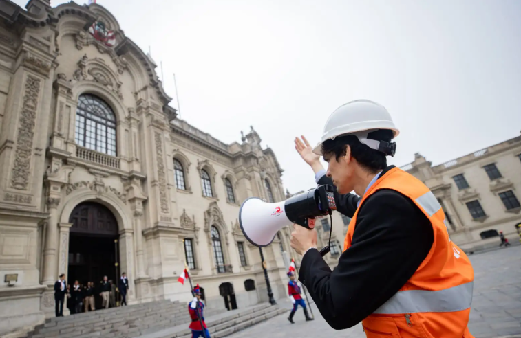 Personal de Palacio participa de Simulacro Multipeligro