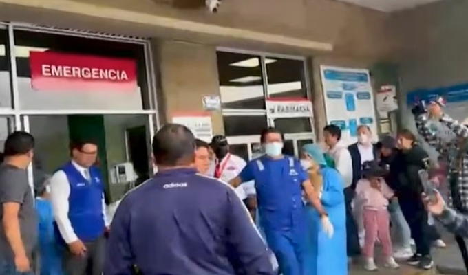 Huancayo: trasladan a Lima a trabajador municipal que resultó con quemaduras graves tras operativo