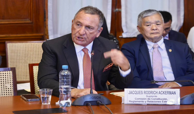 Senador Jacques Rodrich sobre la delincuencia: “Cada muerto es culpa de la izquierda radical”